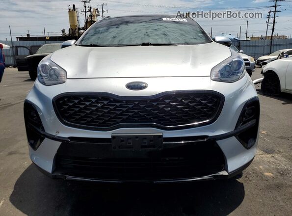 KNDP63AC1M7936469 2021 KIA SPORTAGE Silver Front view