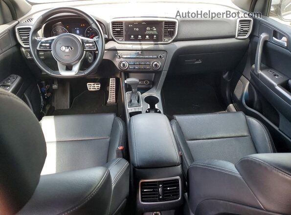 KNDP63AC1M7936469 2021 KIA SPORTAGE Silver Dashboard view