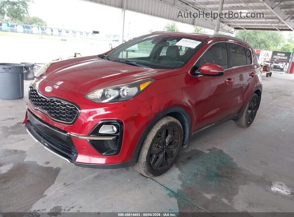 KNDP63AC3L7668586 2020 KIA SPORTAGE Burgundy წინა მარცხენა ხედი სამი მეოთხედიდან