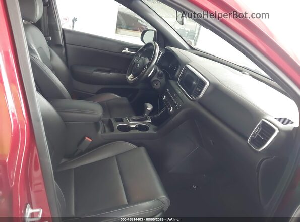 KNDP63AC3L7668586 2020 KIA SPORTAGE Burgundy წინა სალონის ხედი