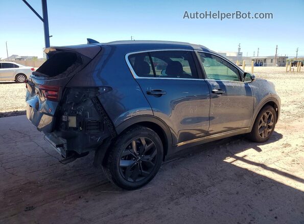 KNDP63AC3L7824335 2020 KIA SPORTAGE Blue Հետևի աջ