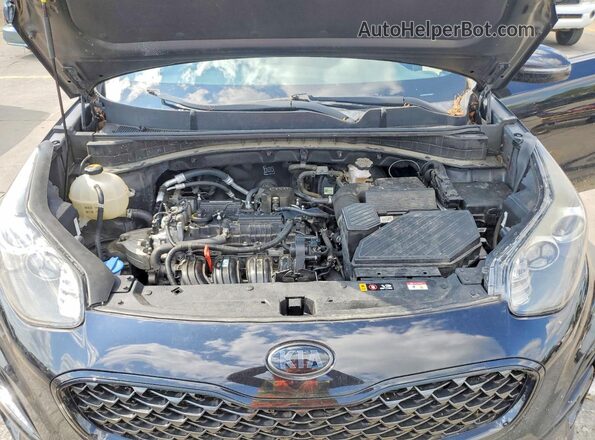 KNDP63AC3M7873925 2021 KIA SPORTAGE Black Vista del compartimento del motor