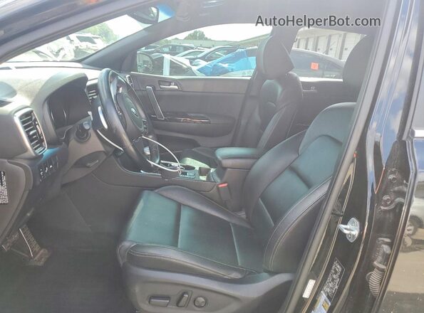 KNDP63AC3M7873925 2021 KIA SPORTAGE Black Vista interior delantera