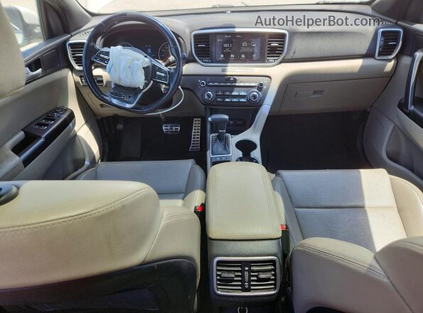 KNDP63AC5L7839189 2020 KIA SPORTAGE White Առջևի վահանակի տեսք