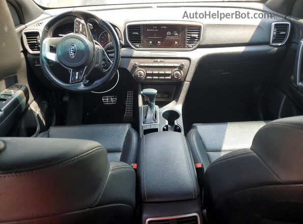 KNDP63AC6L7710829 2020 KIA SPORTAGE Black Dashboard view