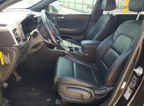 KNDP63AC6L7710829 2020 KIA SPORTAGE Black Front interior view