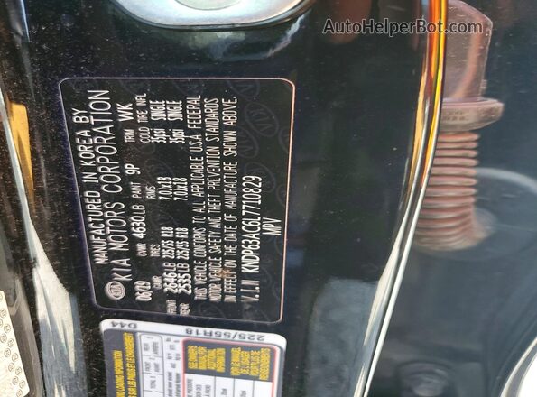 KNDP63AC6L7710829 2020 KIA SPORTAGE Black 360 interior view
