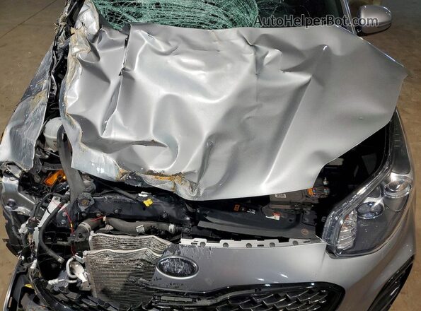KNDP63AC8N7021961 2022 KIA SPORTAGE Silver Widok komory silnika