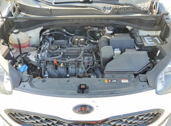 KNDP63AC9M7871211 2021 KIA SPORTAGE White ძრავის განყოფილების ხედი