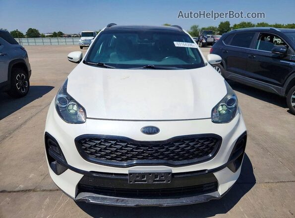 KNDP63AC9M7937871 2021 KIA SPORTAGE White Դիմացի տեսք