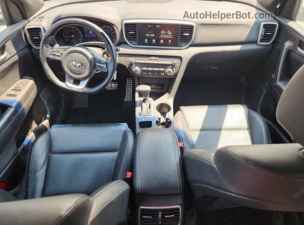 KNDP63AC9M7937871 2021 KIA SPORTAGE White Առջևի վահանակի տեսք