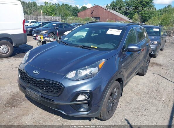 KNDP6CAC0L7689461 2020 KIA SPORTAGE Blue Передня ліва чверть