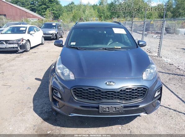 KNDP6CAC0L7689461 2020 KIA SPORTAGE Blue Вид щитка приладів