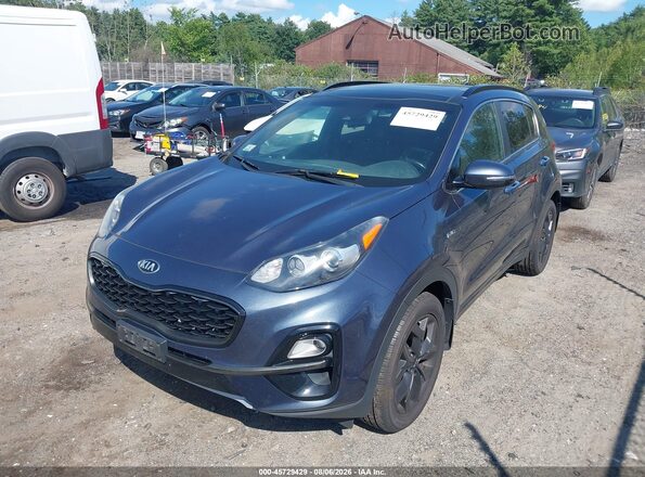 KNDP6CAC0L7689461 2020 KIA SPORTAGE Blue Вид спереду