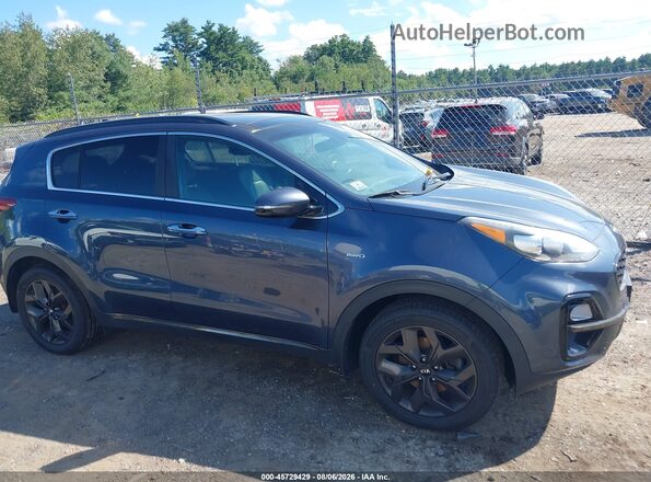 KNDP6CAC0L7689461 2020 KIA SPORTAGE Blue Вид задньої частини салону