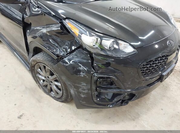 KNDP6CAC0M7886096 2021 KIA SPORTAGE Black Front view