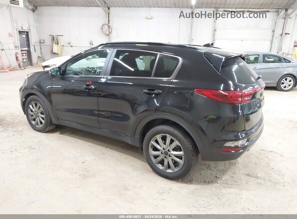 KNDP6CAC0M7886096 2021 KIA SPORTAGE Black Rear left