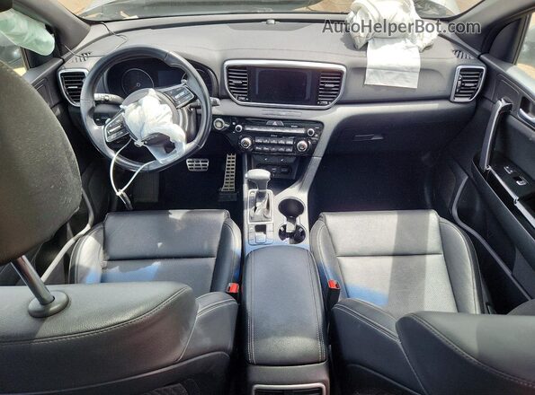 KNDP6CAC1L7649647 2020 KIA SPORTAGE Gray Dashboard view