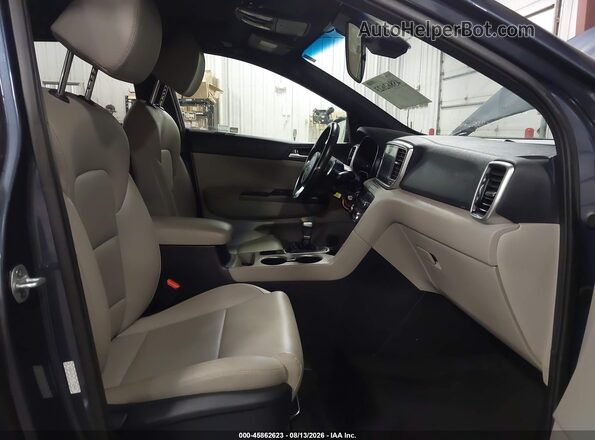 KNDP6CAC1L7728445 2020 KIA SPORTAGE Blue Widok wnętrza z przodu