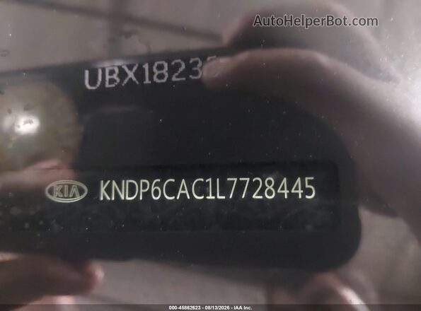 KNDP6CAC1L7728445 2020 KIA SPORTAGE Blue Widok komory silnika