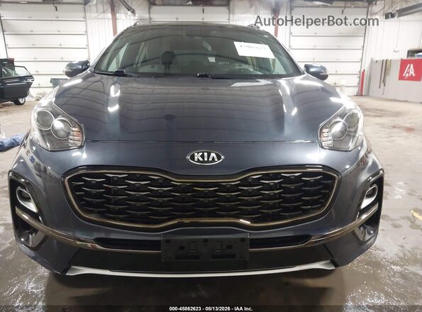 KNDP6CAC1L7728445 2020 KIA SPORTAGE Blue Widok deski rozdzielczej