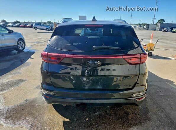 KNDP6CAC1N7998455 2022 KIA SPORTAGE Black Widok z tyłu