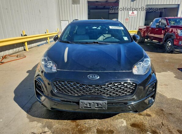 KNDP6CAC1N7998455 2022 KIA SPORTAGE Black Widok z przodu