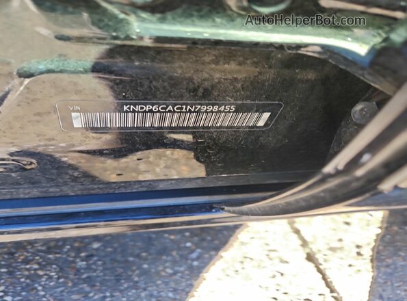 KNDP6CAC1N7998455 2022 KIA SPORTAGE Black Widok naklejki z numerem VIN