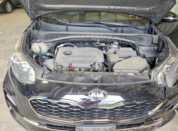 KNDP6CAC2L7681703 2020 KIA SPORTAGE Black Vista del compartimento del motor