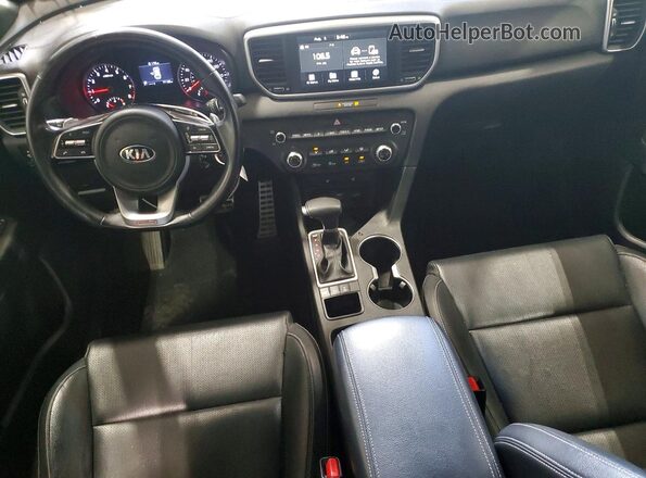 KNDP6CAC2L7681703 2020 KIA SPORTAGE Black Vista del salpicadero
