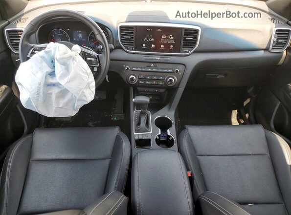 KNDP6CAC2M7857778 2021 KIA SPORTAGE Серебряный Вид панели приборов