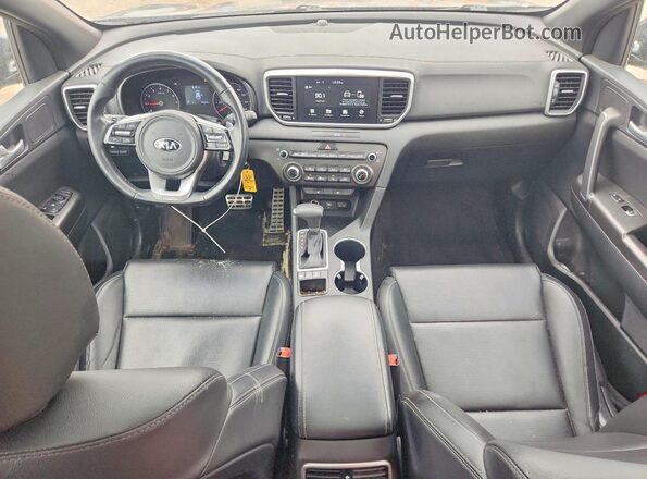 KNDP6CAC2N7974391 2022 KIA SPORTAGE Charcoal Widok deski rozdzielczej