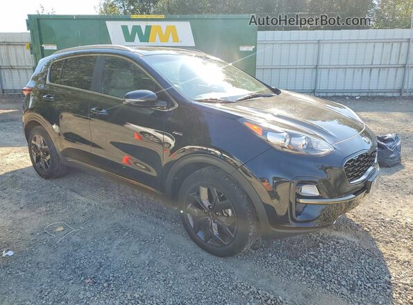 KNDP6CAC5L7652065 2020 KIA SPORTAGE Black Հետևի տեսք
