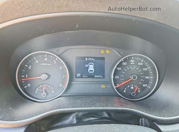 KNDP6CAC5L7698592 2020 KIA SPORTAGE Серый Вид щитка приборов