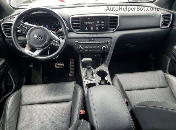 KNDP6CAC9L7708167 2020 KIA SPORTAGE Black Вид панелі приладів