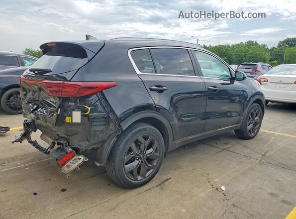 KNDP6CAC9L7708167 2020 KIA SPORTAGE Black Задня права чверть