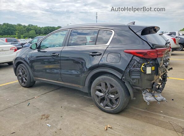 KNDP6CAC9L7708167 2020 KIA SPORTAGE Black Задня ліва чверть