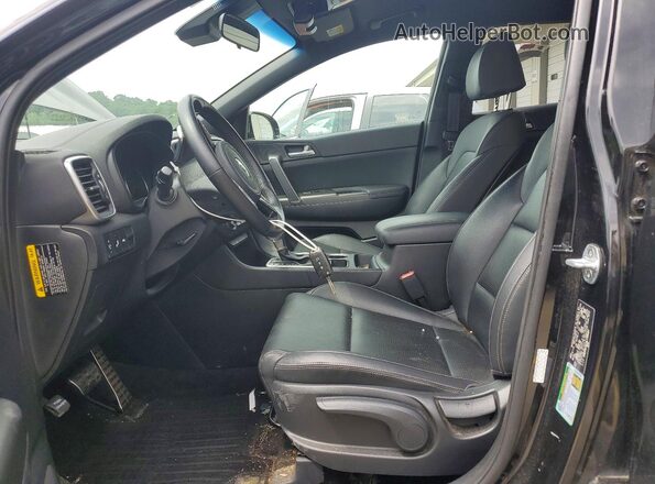 KNDP6CAC9L7708167 2020 KIA SPORTAGE Black Вид салону спереду