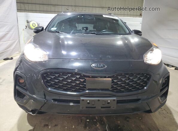 KNDP6CAC9M7916082 2021 KIA SPORTAGE Black წინა ხედი