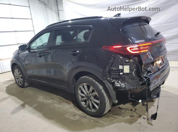 KNDP6CAC9M7916082 2021 KIA SPORTAGE Black უკანა მარცხენა