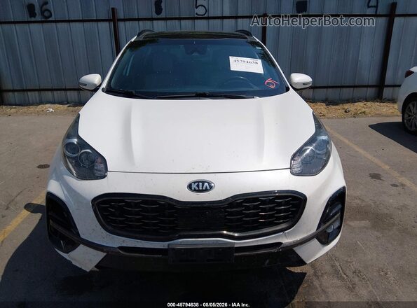 KNDP6CACXL7751710 2020 KIA SPORTAGE White Вид задньої частини салону