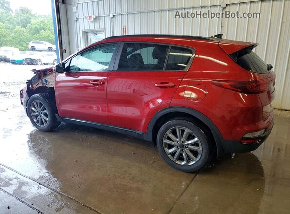 KNDP6CACXM7853395 2021 KIA SPORTAGE Red Trasero izquierdo