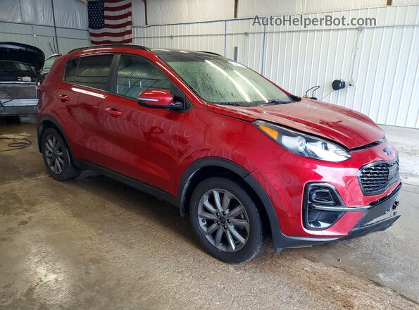 KNDP6CACXM7853395 2021 KIA SPORTAGE Red Delantero derecho