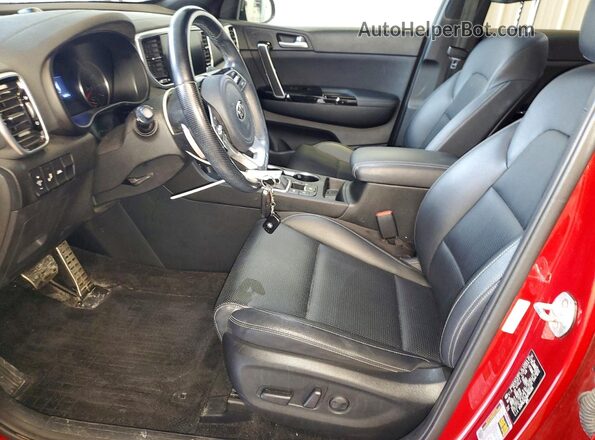 KNDP6CACXM7853395 2021 KIA SPORTAGE Red Vista interior delantera
