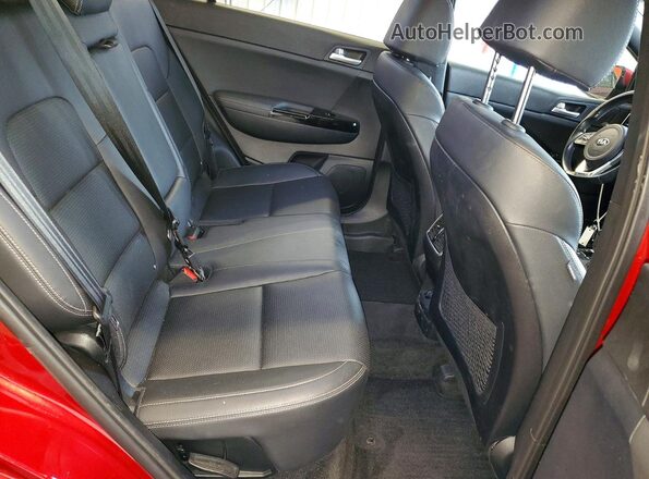 KNDP6CACXM7853395 2021 KIA SPORTAGE Red Vista interior trasera