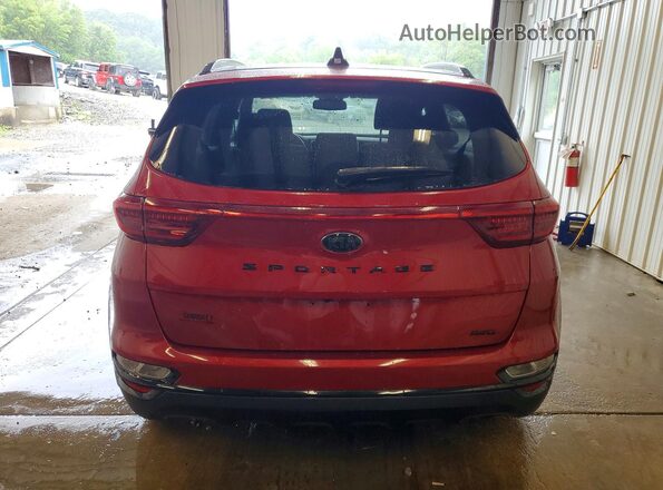 KNDP6CACXM7853395 2021 KIA SPORTAGE Red Vista trasera