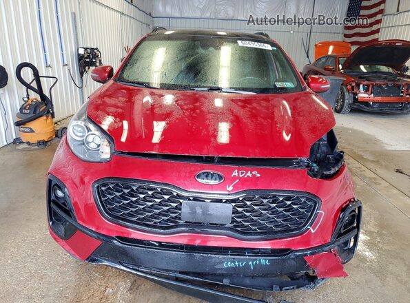 KNDP6CACXM7853395 2021 KIA SPORTAGE Red Vista frontal