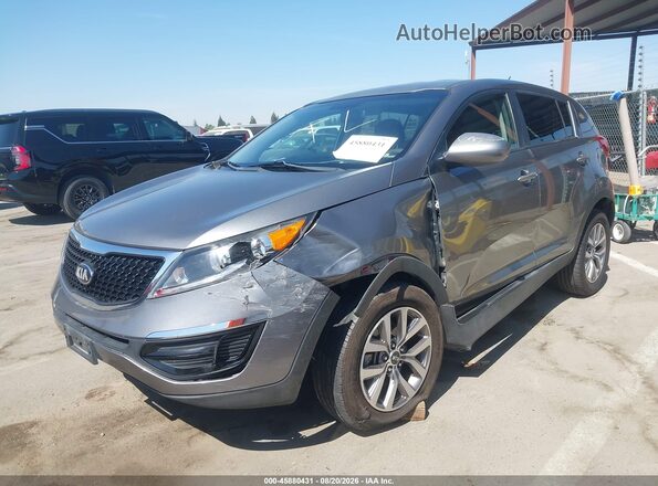 KNDPB3AC0G7839313 2016 KIA SPORTAGE Gray Vista tres cuartos delantera izquierda