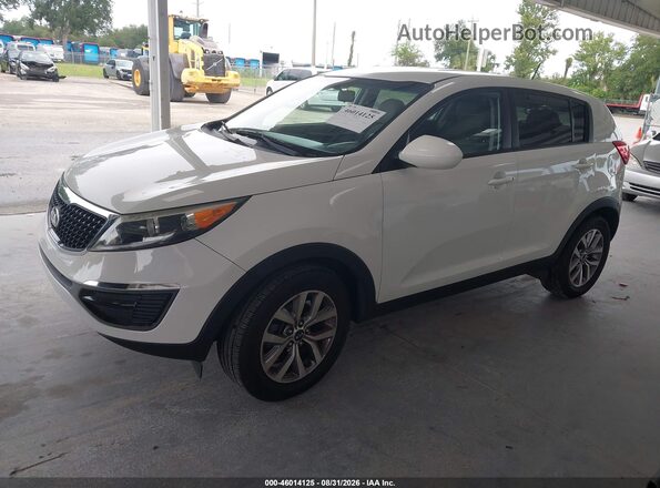 KNDPB3AC9G7810179 2016 KIA SPORTAGE White წინა მარცხენა ხედი სამი მეოთხედიდან