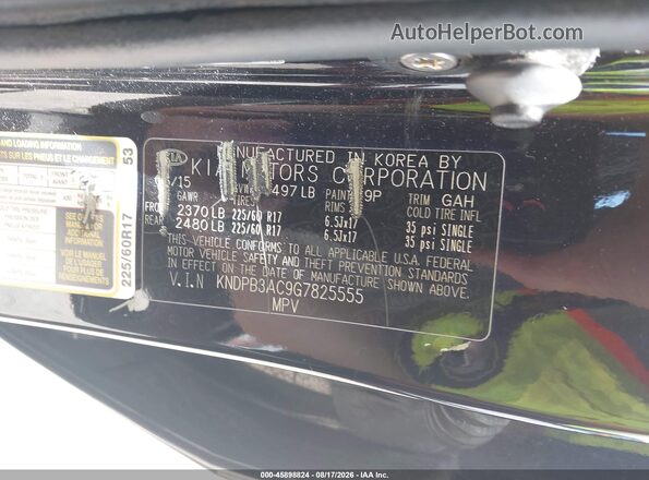KNDPB3AC9G7825555 2016 KIA SPORTAGE Black Engine compartment view